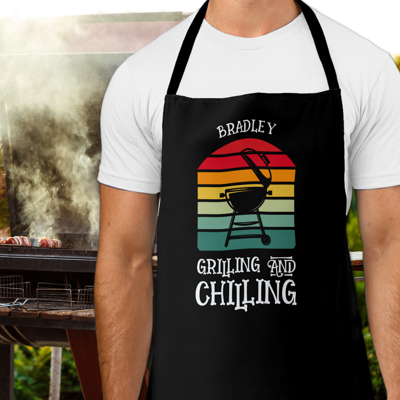 Grilling and Chilling Personalized Apron